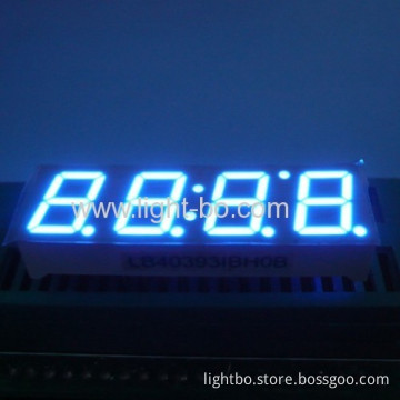 Ultra Bright Blue 0.39" (10mm) Anode 4-digit 7 Segment Led Display 